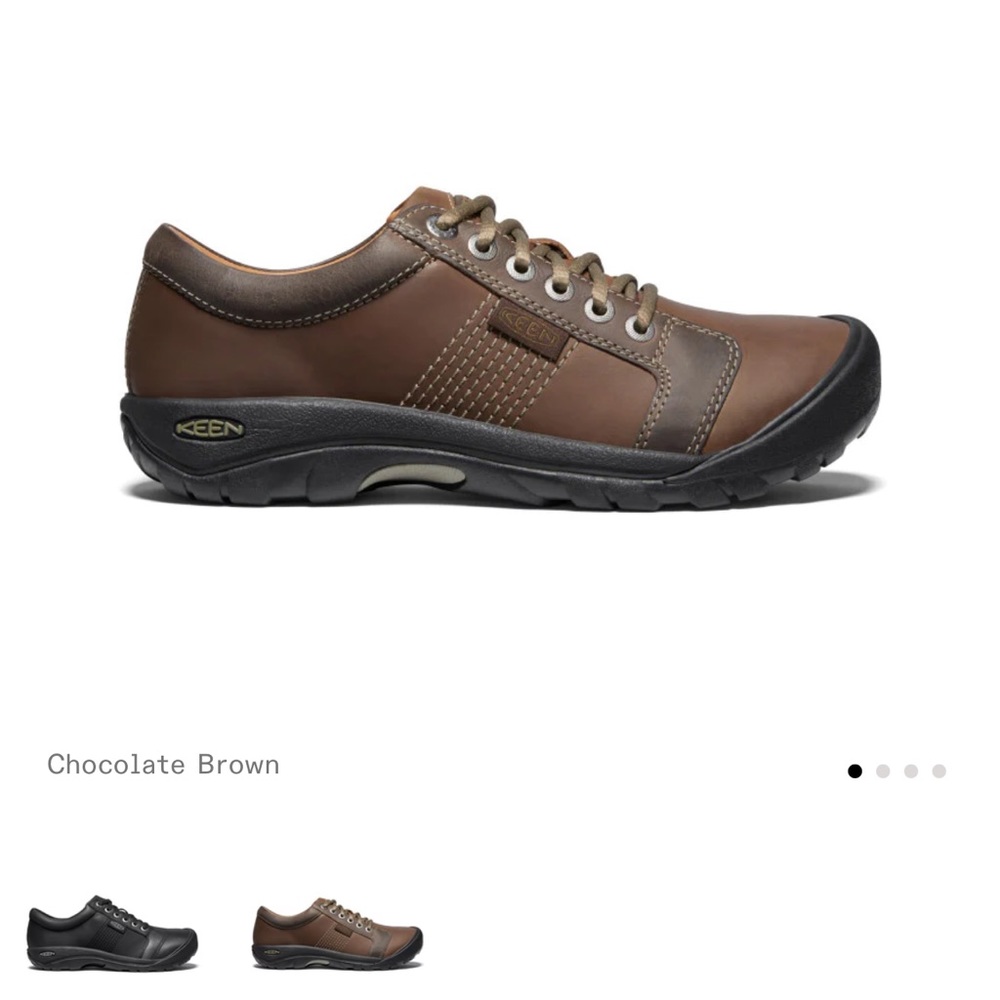 Men’s Austin Low height leather oxfords